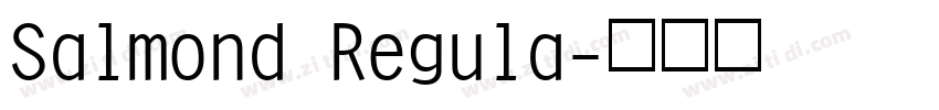 Salmond Regula字体转换